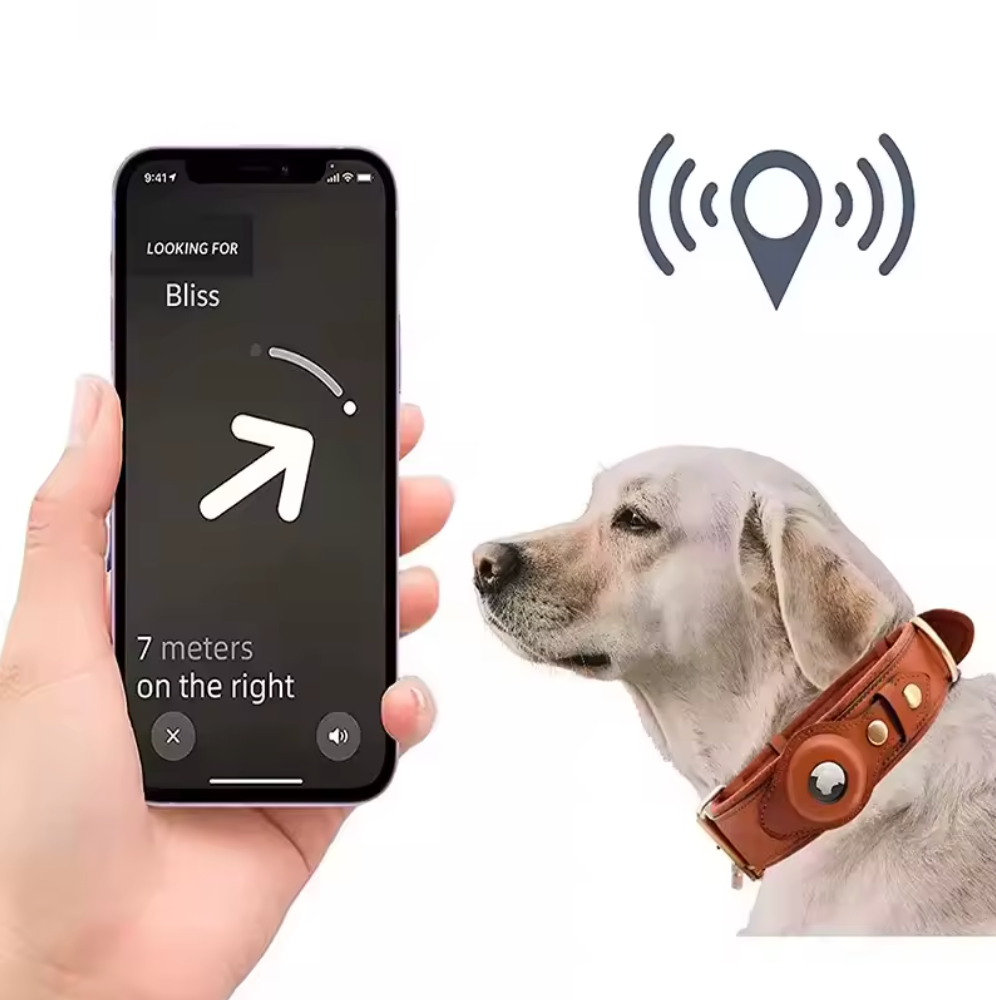 GPS Smart Tracker für Hunde mit AirTag - Find My - Pink